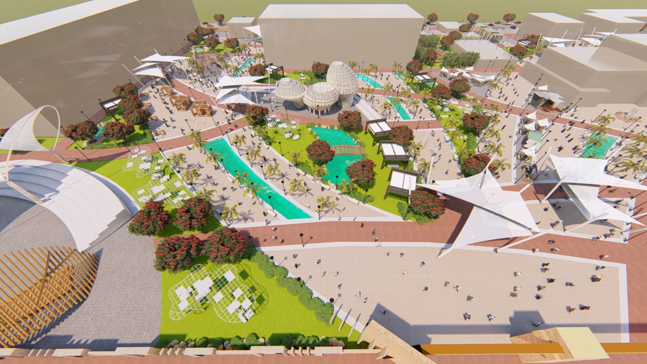 Campus Landscape - aerial perspective