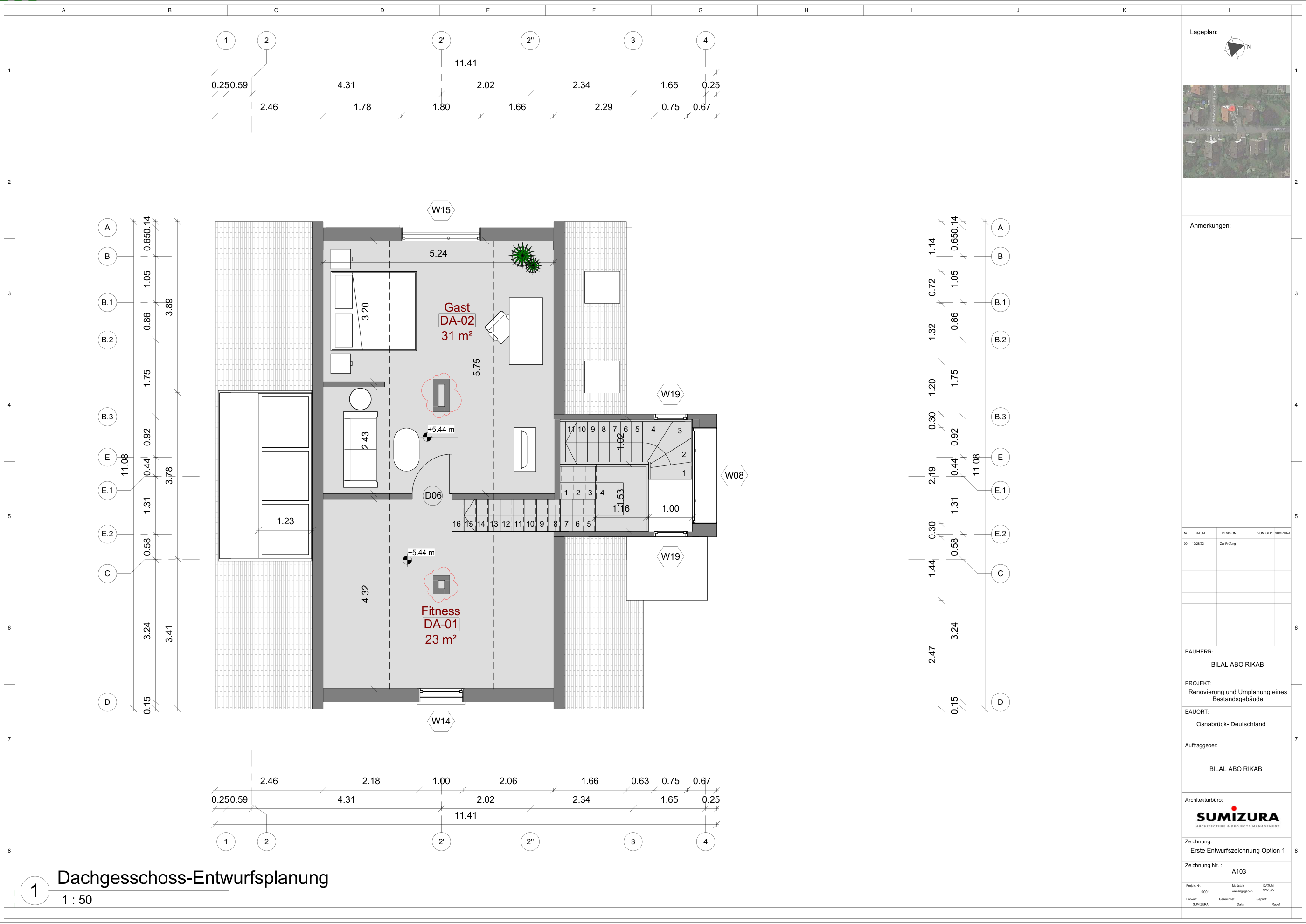 Attic floor plan